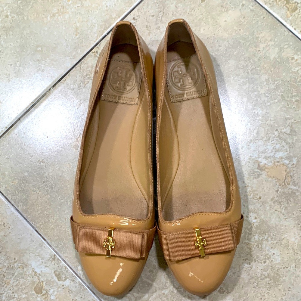 Tory Burch Trudy Patent Camellia Pink Flats